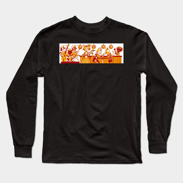 Meow Tai Long Sleeve T-Shirt by colonelcoconut